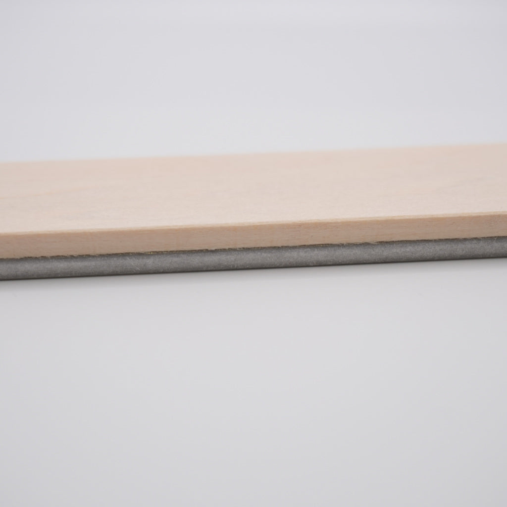 6" x 1" Basswood strop for sharpening systems